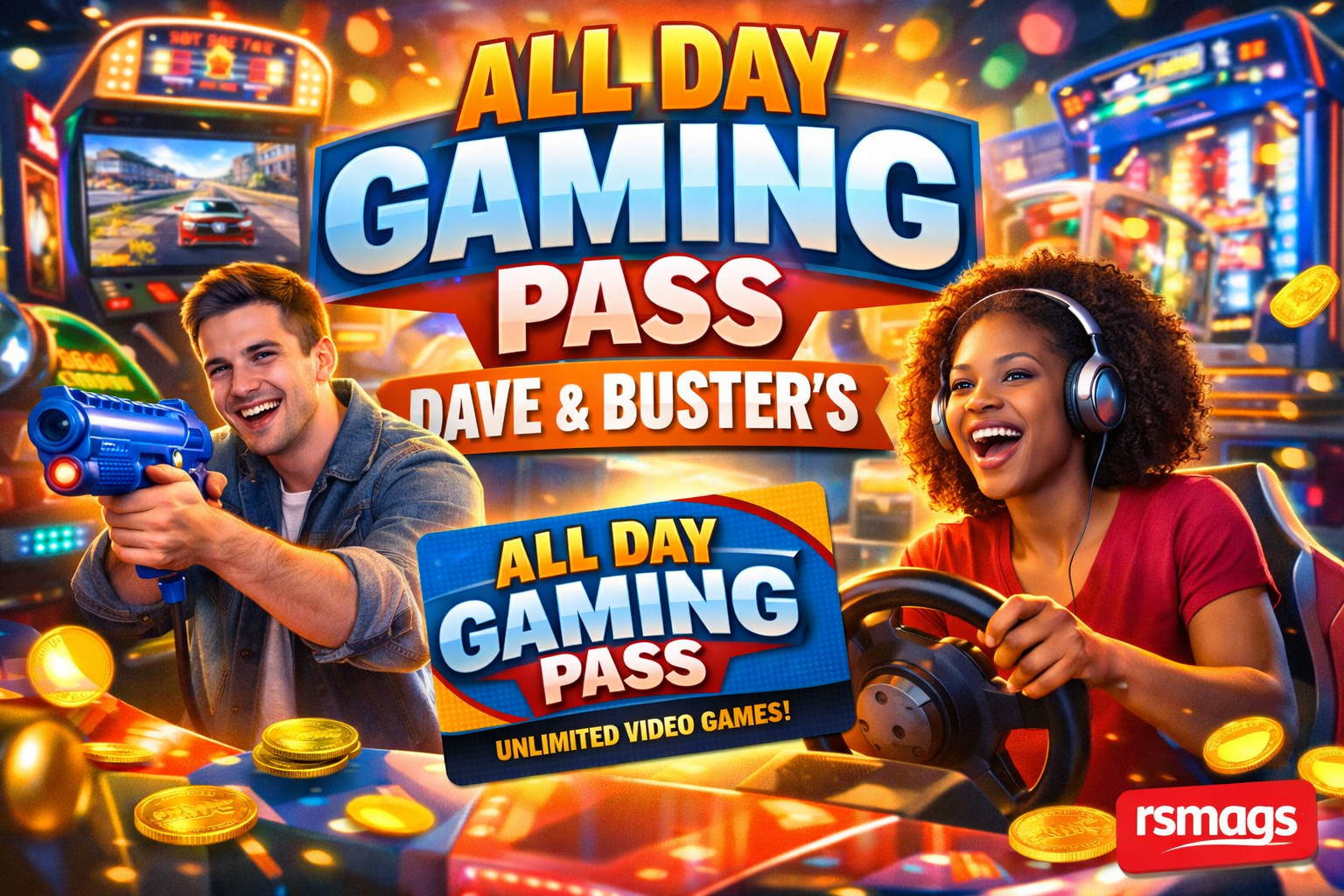 all day gaming pass dave and busters