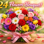 24 flowers bouquet