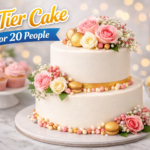 2 tier cake for 20 people